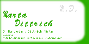 marta dittrich business card